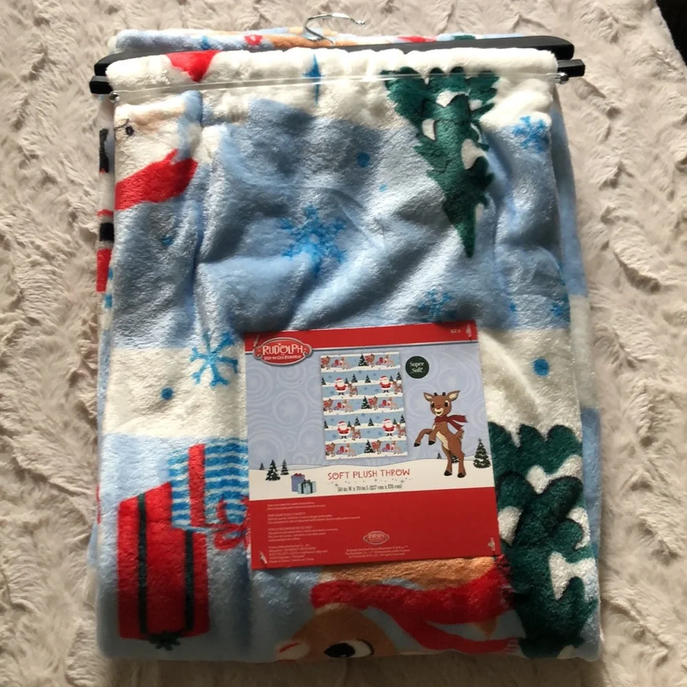 Rudolph the Red Nosed Reindeer Throw Blanket